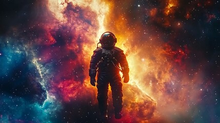 Obraz premium man and fire