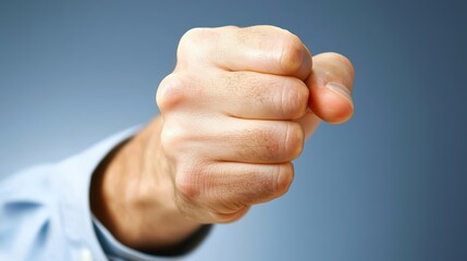 Captivating closeup, man points directly at viewer, creating powerful connection