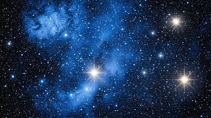 Naklejka premium Stunning Cosmic Background with Stars and Nebula in Deep Space