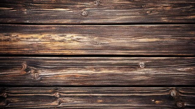 Wooden planks create a rustic texture, showcasing natural patterns and colors in a warm light
