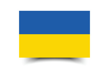 Flag of Ukraine. Ukraine flag official size and color standards digital vector illustration.