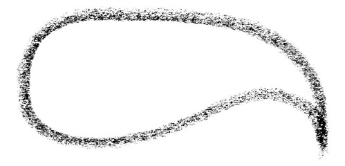 Obraz premium Separate black speech bubbles on transparent background.