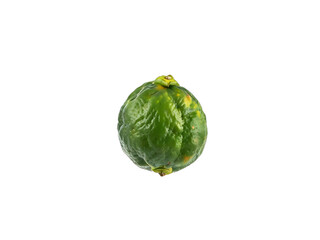 Naklejka premium Kaffir lime isolated on white. 