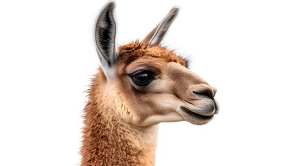 Fototapeta premium Llama isolated over white background