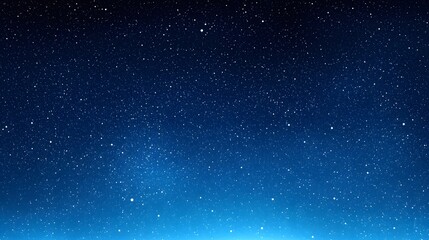 Fototapeta premium Starry Night Sky with Twinkling Stars and Deep Blue Background