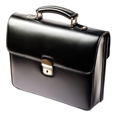 black leather briefcase
