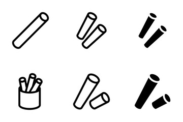 chalk icon set design template