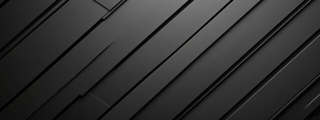 Simple geometric pattern with diagonal stripes on black background. Featuring white space in the center for text, ideal for design templates and modern banners.