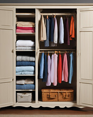 wardrobe, corner, storage, white, oak-effect, furniture, modern, stylish, sleek, organized, space-saving, home, bedroom, closet, minimalist, elegant, durable, spacious, practical, functional, contempo