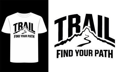Obraz premium Vintage T-Shirt Graphics with Nature & Travel Elements