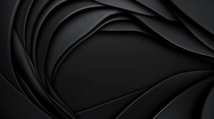 Abstract black curves, background texture