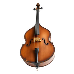 Fototapeta premium Full View of a Classic Double Bass Instrument