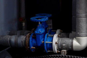 Industrial zone, Steel pipelines and valves