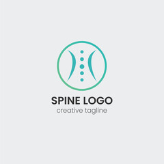 Chiropractic, cord, spinal, spine, spiral, health, bone, pain, backbone logo template