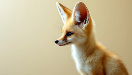 Obraz premium Documentary photograph of side view of animal fennec fox 908798