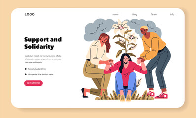 International Womens Day. Flat Vector Illustration