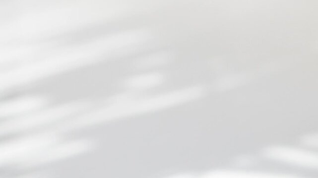 Grey and white smooth bokeh abstract background, blurred leaves shadows motion