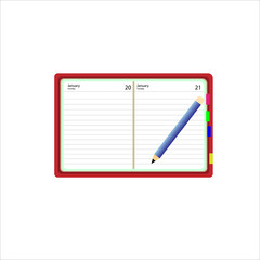 notepad and pencil