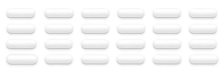 Minimalist Design" &ndash; A versatile collection of buttons in different shapes, sizes, and styles for clean user interfaces on a white background.