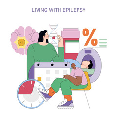 International Epilepsy Day. Flat Vector Illustration