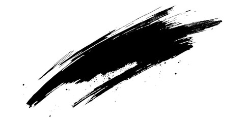 Vector modern black grunge brush stroke background.