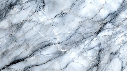 Elegant white and gray marble surface with intricate veining, ideal for interior design projects