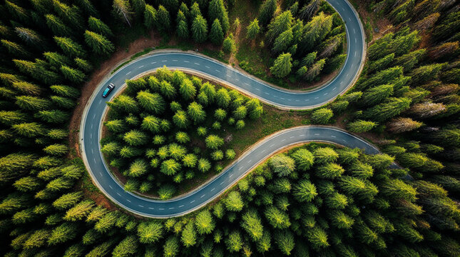 Road in forest