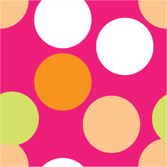 Seamless fabric of polka dots pattern, like illustration. Suit for package design, wallpaper, fashion print, Housing wallpaper, arty-crafty.