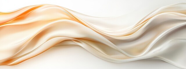 Obraz premium Soft Silk Fabric in Warm Tones and Smooth Waves