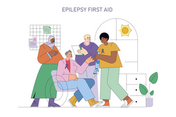 International Epilepsy Day. Flat Vector Illustration