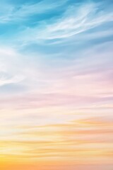 Obraz premium Dreamy Skies with Soft Pastel Colors at Sunset