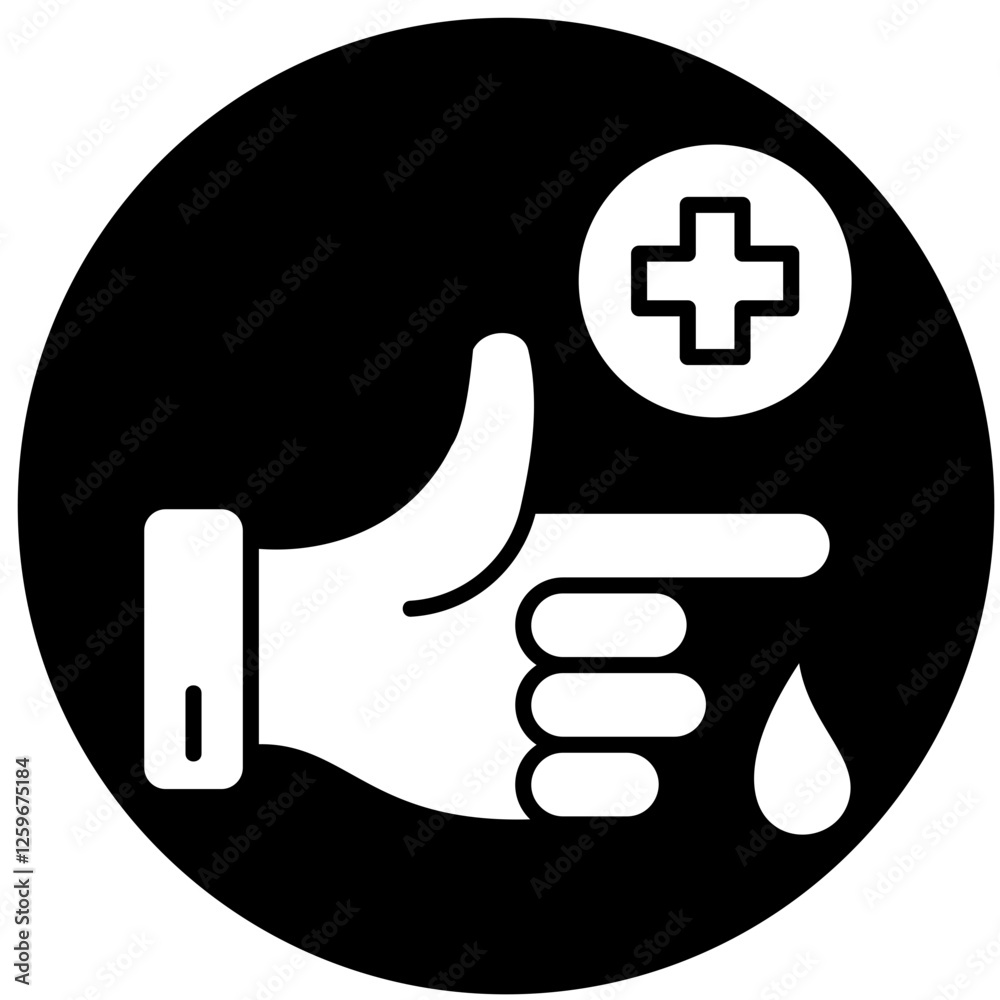 Sticker Diabetes Care Icon