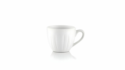 White espresso cup, studio shot, white background, tableware