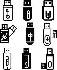 Flash drive icons.