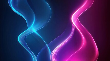 Naklejka premium Abstract Neon Lights Background
