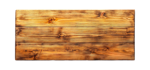 Classic Brown Wooden Cutting Board Isolated on a Transparent Background, PNG