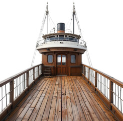 Wooden Deck of a Vintage Vessel, transparent background png