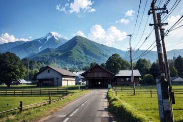 Fototapeta premium Mountain Views in Beautiful Countryside
