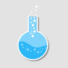 vector or illustration of round chemical bottles. bottles for experiments in a chemical laboratory. bottles for medical lab