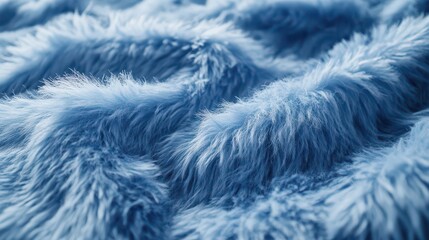 Obraz premium Soft Blue Textured Fabric Close-Up