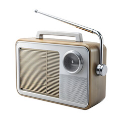 Fototapeta premium radio on white background