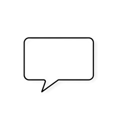 Fototapeta premium speech bubble icon on white background 