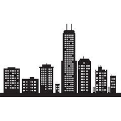 Fototapeta premium City building vector, city skyline vector design
