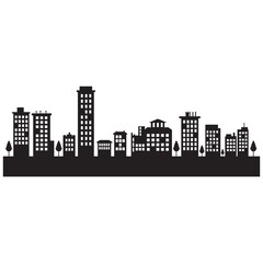 City building vector, city skyline vector design