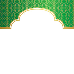 Islamic Header Decoration with Pattern
