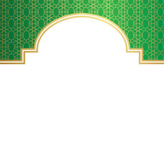 Islamic Header Decoration with Pattern