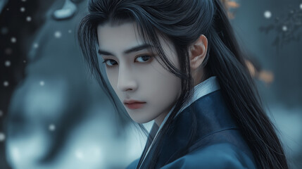 chinese style young boy