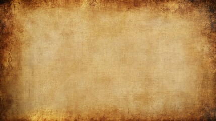 Obraz premium Blank Parchment Texture with Subtle Grain and Aged Appearance, Timeless Vintage Backdrop with Soft Sepia Tones and Gently Faded Edges for Design Projects