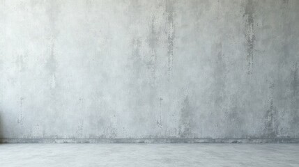 Fototapeta premium Empty Room with a Textured Concrete Wall and Floor Ideal for Product Placement or Background Use