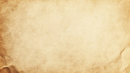 Fototapeta premium Blank parchment texture with subtle, aged appearance and intricate patterns, featuring a spacious central area for creative use, shot from a top-down perspective with warm, diffused lighting